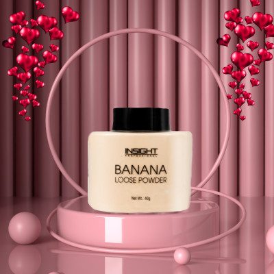 Insight Banana Loose Mattifying Powder Compact(Beige, 40 g)