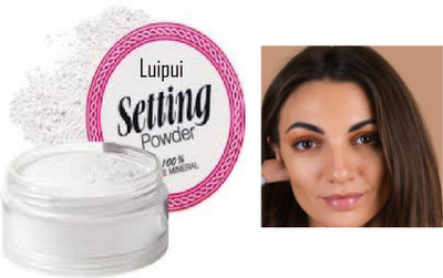 Luipui matte setting powder for makeup pack of 1 Compact(white, 30 g)