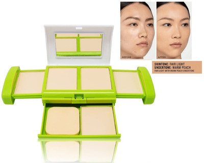 GFSU - GO FOR SOMETHING UNIQUE MATTE FINISH SHIMMER SHINE GREEN COMPACT FOR ALL SKIN TYPE Compact(begin, 40 ml)