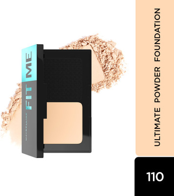 MAYBELLINE NEW YORK Fit Me Ultimate Powder Compact(110 Porcelain, 9 g)