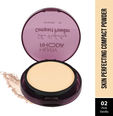 Hilary Rhoda Skin Perfecting Compact Powder | Compact & Pressed Powder | Matte Finish  Compact(Pink Vanilla, Shade-02, 6 g)