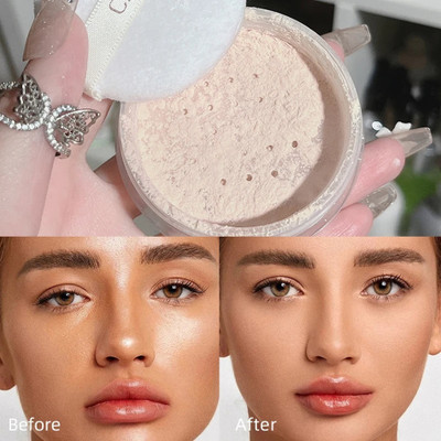 DARVING High Definition Translucent Loose Powder Natural Matte Coverage with Puff Compact(beige, 15 g)
