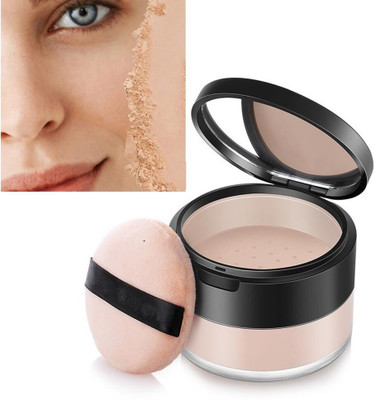 Vyomiris MAKEUP SETTING LOOSE POWDER BEST WITH SOFT PUFF Compact(BEIGE, 15 g)