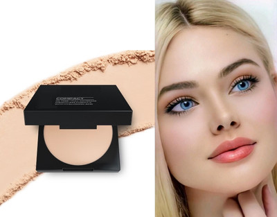 Jully NEW_Whitening Light Perception Compact Makeup Pressed Powder 455 Compact(IVORY, 15 g)