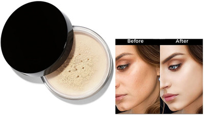 Libline Matte finish Translucent Coverage Loose Powder Compact(IVORY, 30 g)