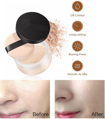 Vyomiris BEST HIGH COVERAGE MAKEUP SETTING LOOSE POWDER Compact(BEIGE, 15 g)