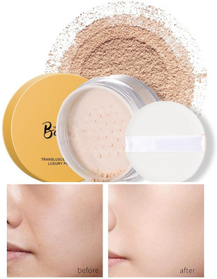 manasona matte make up setting yellow banana loose powder Compact(BANANA WHITE IVORY, 15 g)