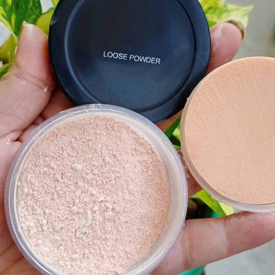 WOONGMI High Definition Loose Powder Natural Matte Coverage makeup setiing powder Compact(Beige, 30 g)