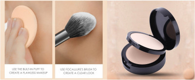 FELICECHIARA PERFECT FACE MAKEUP FULL COVERAGE 2 IN 1 COMPACT POWDER WITH MATTE FINISH Compact(IVORY, 18 g)