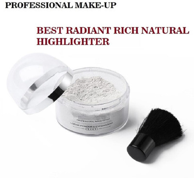 GFSU - GO FOR SOMETHING UNIQUE Face And Body Whitening Shimmer Loose Powder Highlighter Compact(Silver, 20 g)