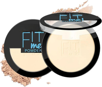 urbanfox NEW TRENDING 2 IN 1 MATTE+SHIMMER FIT ME COMPACT POWDER WITH SOFT PUFF  Compact(BEIGE, 19 g)
