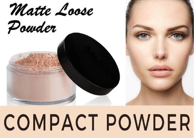 Aylily Best Oil Control Waterproof For Face Finish Setting With Cosmetic Puff  Compact(Brige, 15 g)
