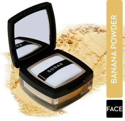 SUGAR Cosmetics All Set To Go Banana Powder Compact(Yellow, 7 g)