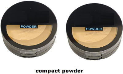 Luipui COMPACT POWDER MATTE FINISH PACK OF 2 Compact(BEIGE, 28 g)