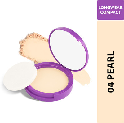 SUGAR POP Longwear Compact 04 Pearl| UV Protection | Pore Minimizing | Medium Coverage Compact(Pearl, 9 g)