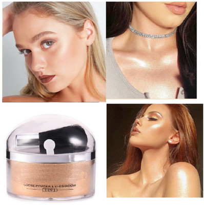 GFSU - GO FOR SOMETHING UNIQUE Golden SHIMMER COMPACT POWDER Compact(Gold, 20 g)