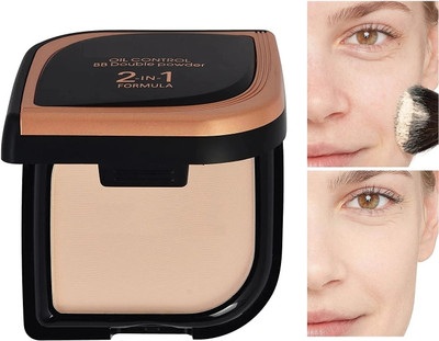 Yuency MATTE FINISH OIL CONTROL WATERPROOF 2 IN 1 COMPACT Compact(BEIGE, 18 g)