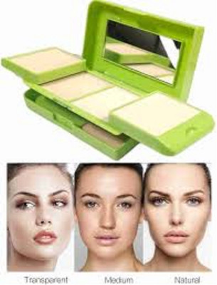 Luipui best 5 in 1 shading green tea powder pack of 1 Compact(beige, 50 g)