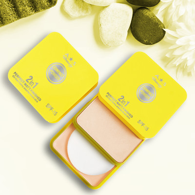 adbeni Imported 2-in-1 Compact Powder SPF 15 | Perfect Matte Finish & Oil Control Compact(Shade-02, 30 g)