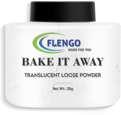 FLENGO BAKE IT AWAY LUXURY LOOSE POWDE(WHITE) Compact(WHITE, 20 g)