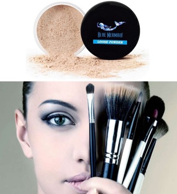 BLUEMERMAID NEW SKIN FRIENDLY LOOSE POWDER LONG LASTING Compact(IVORY, 15 g)