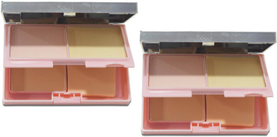 THTC BEST 3 IN 1 SHIMMER & MATTE SHINY OIL CONTROL COMPACT POWDER COMBO Compact(BEIGE, 40 g)