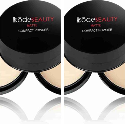 kKode beutiful shade compact powder pack of ,2 Compact(cream, 10 g)