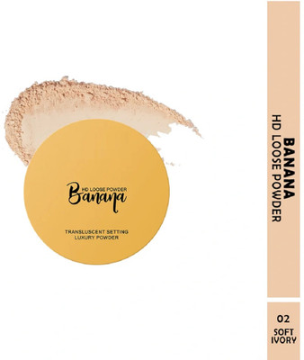 nuvya Banana Loose Powder – Everyday Wear Matte Finish Formula S2 Compact(soft ivory, 10 g)