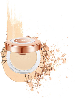 maliao Silky & Smooth Oil Control 2-in-1 Powder - Perfect Coverage for All-Day Radiance Compact(WHITE IVORY, 20 g)