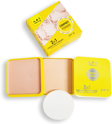 adbeni Imported 2-in-1 Compact Powder SPF 15 | Perfect Matte Finish & Oil Control Compact(Shade-01, 30 g)