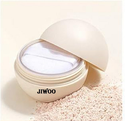 Jiwoo Loose Setting Powder, Translucent Compact(SOFT IVORY, 8 g)
