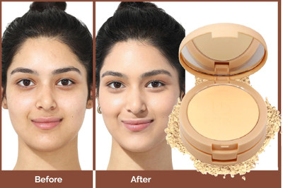 Sheny All Day use 2 in 1 Compact | Matte & Shimmer Finish Compact (16 G) Compact(BEIGE, 16 g)
