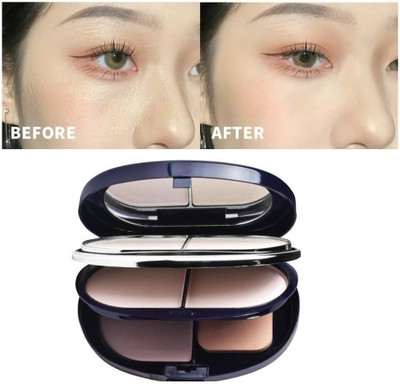 MYEONG 5 in 1 Compact Long Lasting Perfect Skin Compact Mattifying Perfect Look  Compact(Multi Shade, 38 g)