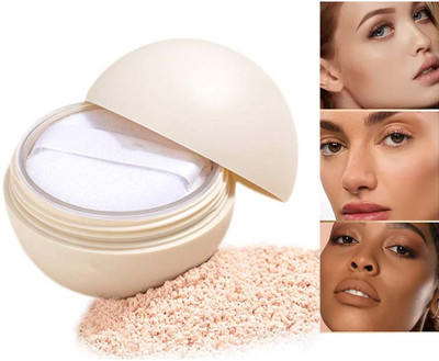 MYEONG HD Matte Finish, Full Coverage Powder Translucent Loose Setting Powder Compact(Beige, 8 g)