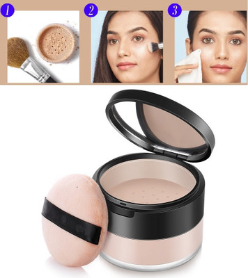 Vyomiris PROFESSIONAL MAKEUP SETTING LOOSE POWDER Compact(BEIGE, 15 g)