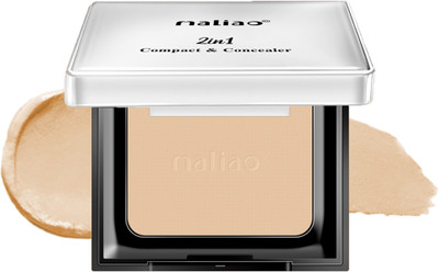 maliao 2 in 1 Compact & Concealer - HD Finish, Long-Lasting, Lightweight Compact(WHITE IVORY, 20 g)