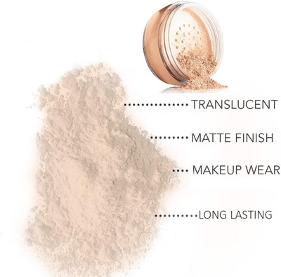 Aylily Setting Ultra Fine HD Banana Loose Mattifying Powder  Compact(Light Beige, 15 g)