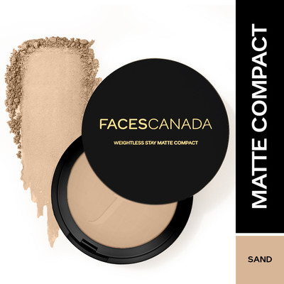 FACES CANADA Weightless Stay Matte Powder | Oil Control Compact(Sand, 9 g)