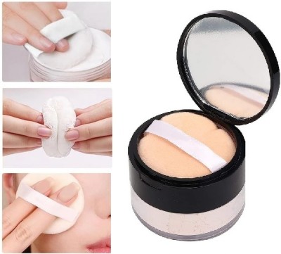 SEUNG Waterproof Long Lasting Finishing Loose Powder Face Powder Compact(natural, 15 g)