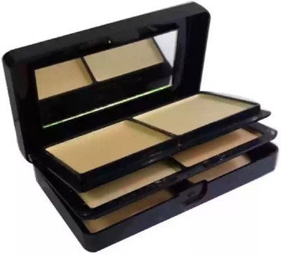 GABBU High-Definition Pressed Powder | 5 in 1 Compact Powder | Shimmery & Matte Finish Compact(MULTI COLOR, 50 g)