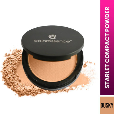COLORESSENCE Matte Powder for Instant Glow| For Even Skintone & Texture|Waterproof B3 Compact(Dusky, 10 g)