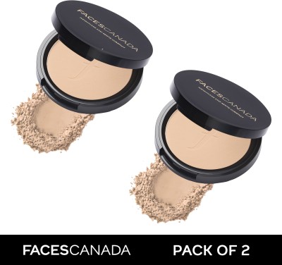 FACES CANADA Weightless Stay Matte Powder | Oil Control Compact(Ivory 01, 18 g)