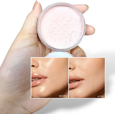 MYEONG Flawless Matte Setting Loose Powder All Day Matte Finish Face Makeup Compact(Light Ivory, 15 g)
