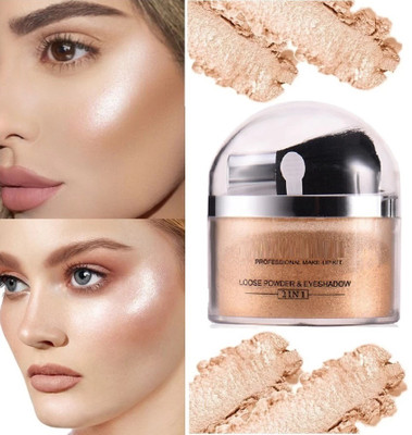GFSU - GO FOR SOMETHING UNIQUE Shimmer Finish Powder Highlighter Pack Of 1 Highlighter(gold)