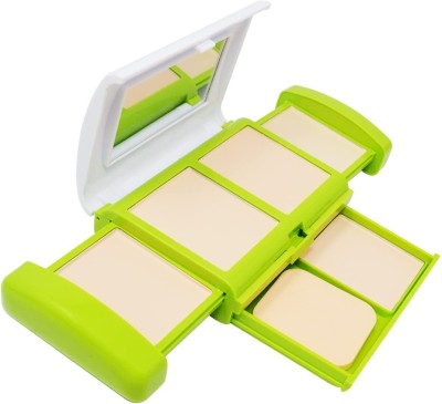 tanvi27 5 IN 1 MATTE FINISH SHIMMER SHINE GREEN COMPACT FOR ALL SKIN TYPE . Compact(BEIGE, 40 g)