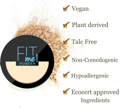 BLUEMERMAID 2 in 1 Compact Powder Soft And Velvety Texture Compact(BEIGE, 19 g)