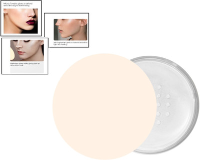 AMOSFIA All Type Of Makeup Waterproof Loose Face Powder  Compact(Tanslucent White, 30 g)