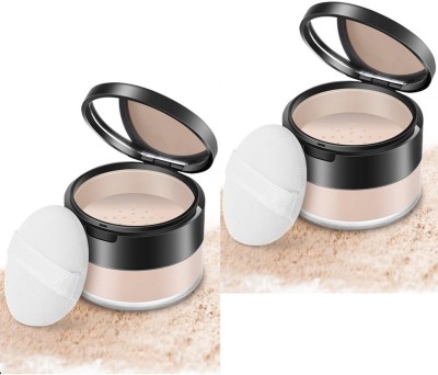 MYEONG Oil Control Compact Powder Pack Of two Compact(Beige, 20 g)