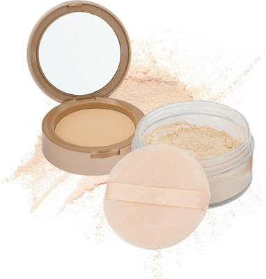 ADJD 2 in 1 Pressed Powder + Loose Powder with SPF-15 Compact(Light Beige, 43 g)