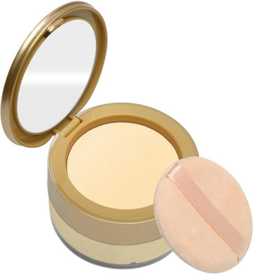 Arcanuy 2 in 1 Pressed Powder + Loose Powder Non Oily Matte Look Compact(Banana, 22 g)
